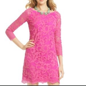 Lilly Pulitzer Aaliyah dress. Hot pink. Size 0